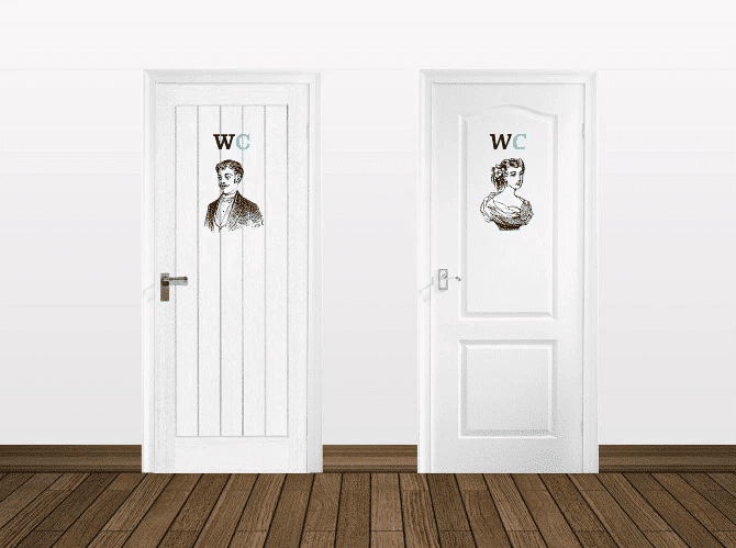 Cửa nhựa cho nhà vệ sinh