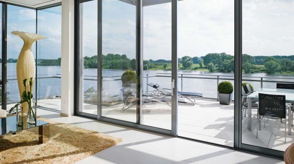 Optimizing every inch of space with sleek sliding aluminum glass doors