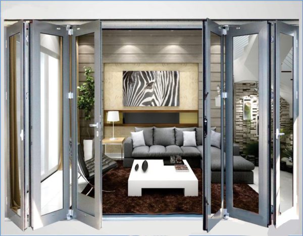 Sliding folding doors not only help optimize space but also create openness for the home